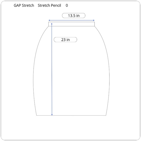 Pre-🖤 Vintage GAP Stretch Tuxedo Pencil Skirt - Picture 4 of 4